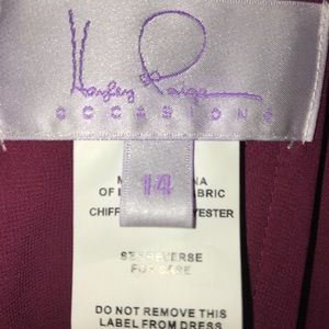 Maroon Chiffon Bridesmaid/Prom Dress